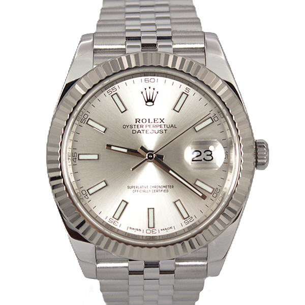 Rolex Stainless Steel & White Gold Datejust 41