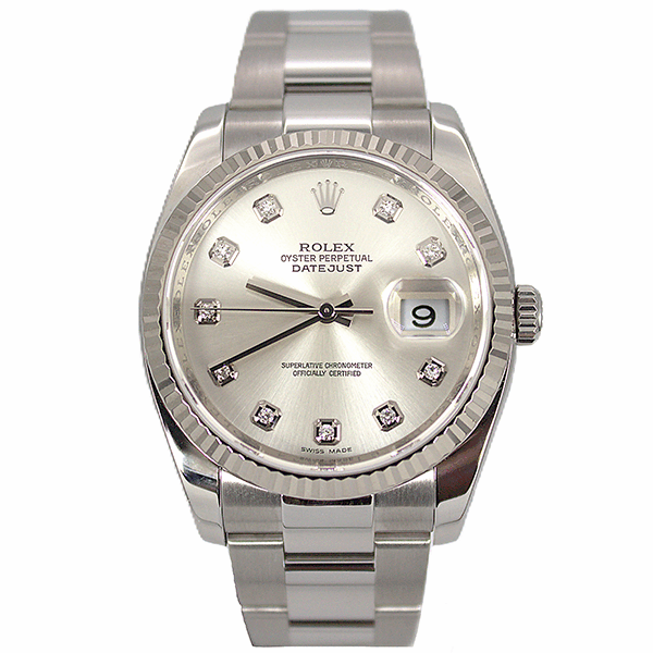 Rolex Stainless & White Gold Datejust