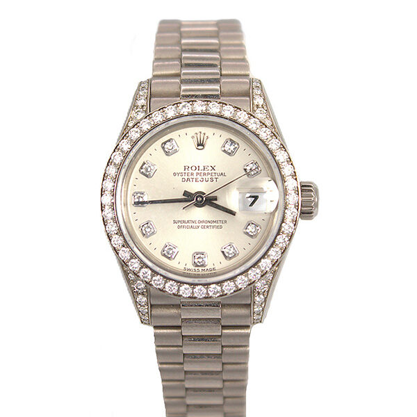 Rolex White Gold Laides Datejust