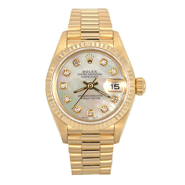 Rolex Yellow Gold Ladies Datejust