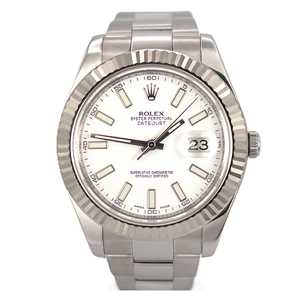 Rolex Steel & White Gold Datejust 41