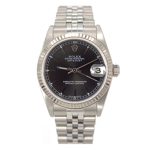 Rolex Steel & White Gold Mid-Size Datejust