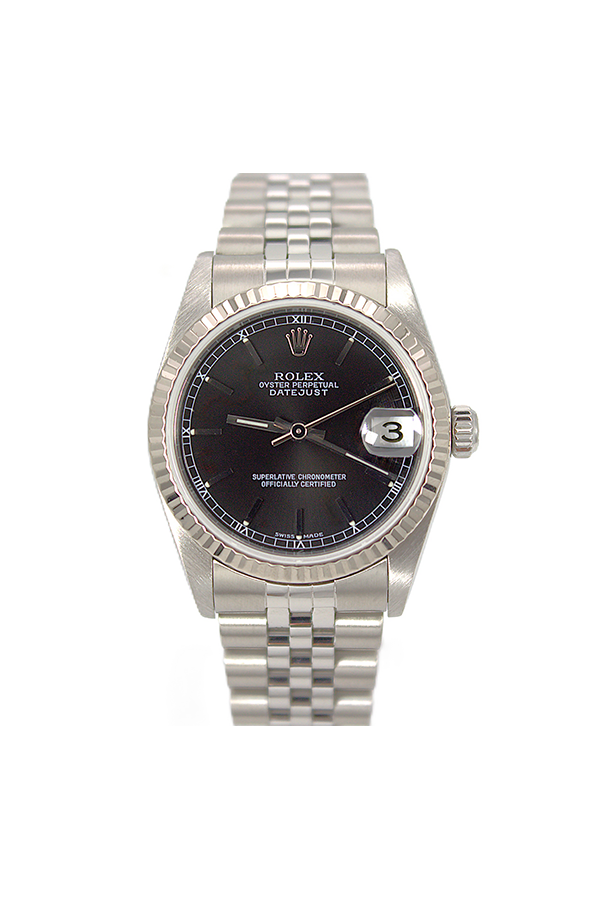 Rolex Steel & White Gold Mid-Size Datejust